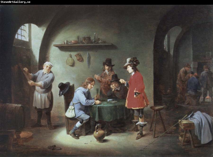 David Teniers gambling scene at an lnn